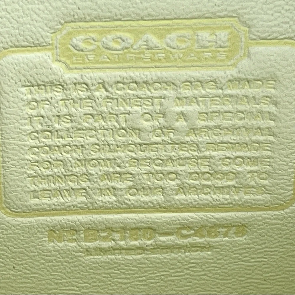 Coach Lunchbox Limited Edition Lime Top Handle Quilted Chain Crossbody Strap - Picture 8 of 16